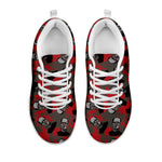 Horror Frankenstein Pattern Print White Sneakers