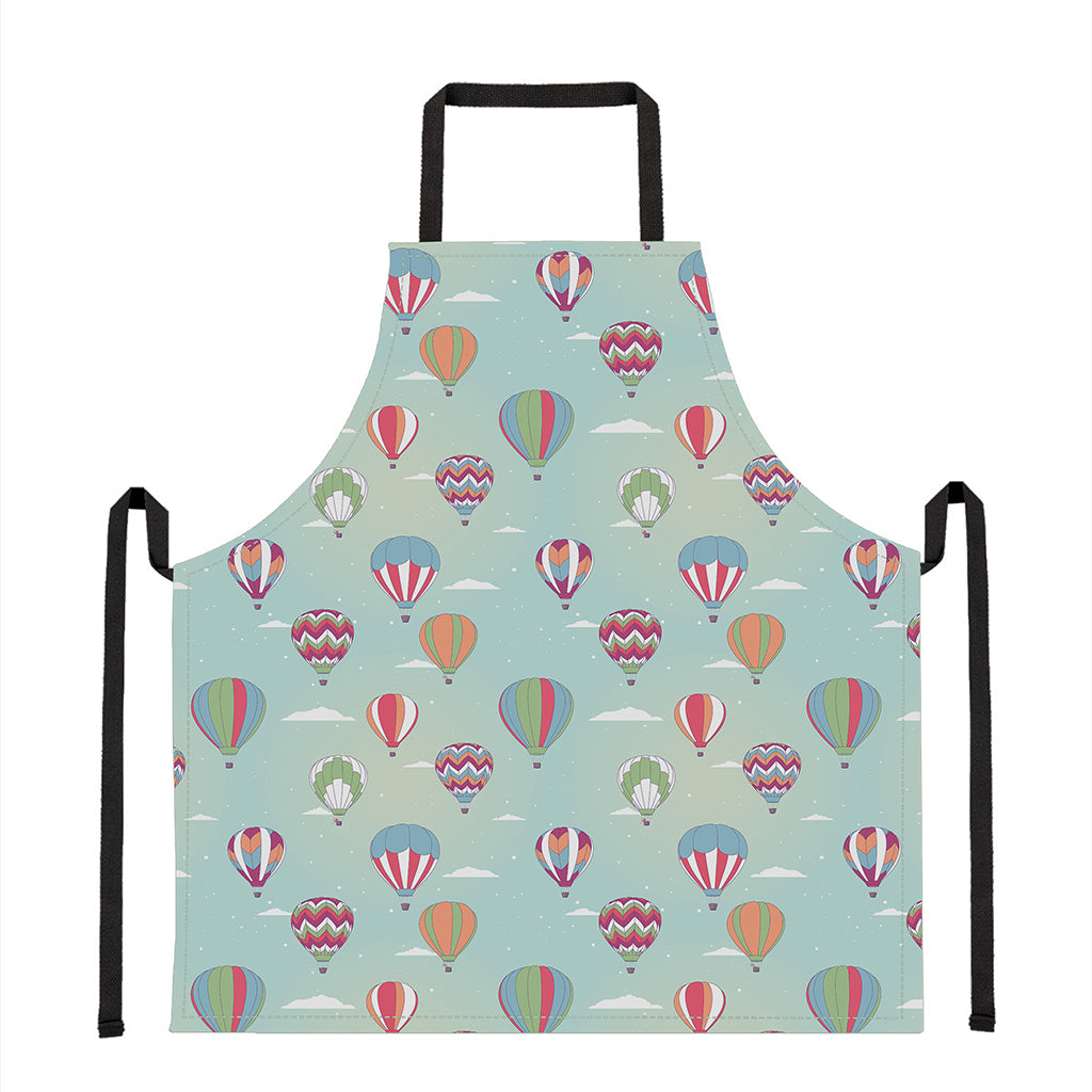 Hot Air Balloon Pattern Print Apron