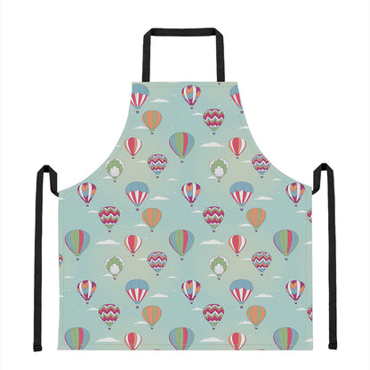 Hot Air Balloon Pattern Print Apron