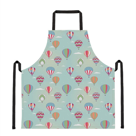 Hot Air Balloon Pattern Print Apron
