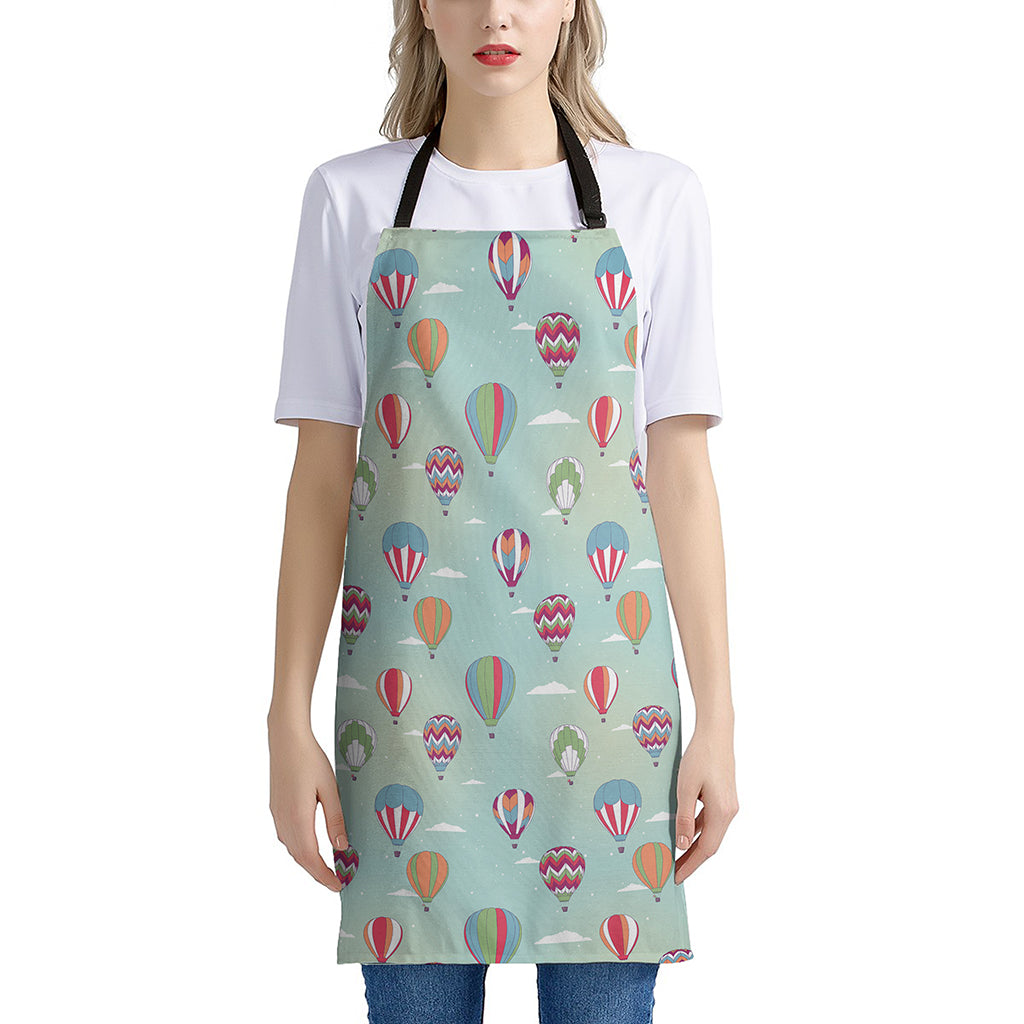 Hot Air Balloon Pattern Print Apron