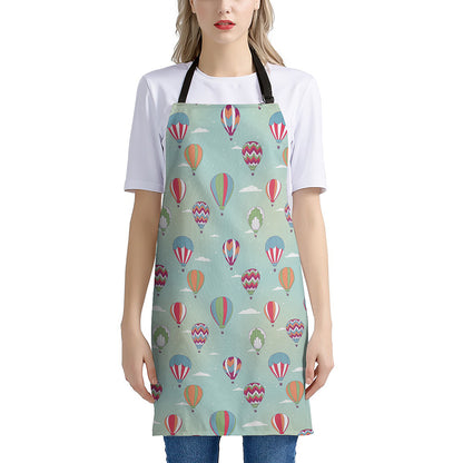 Hot Air Balloon Pattern Print Apron