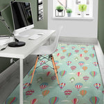 Hot Air Balloon Pattern Print Area Rug