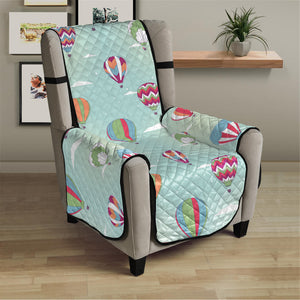 Hot Air Balloon Pattern Print Armchair Protector