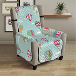 Hot Air Balloon Pattern Print Armchair Protector