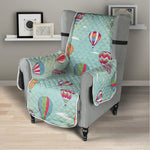 Hot Air Balloon Pattern Print Armchair Protector