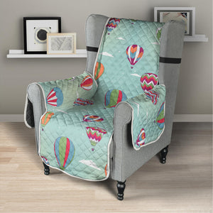 Hot Air Balloon Pattern Print Armchair Protector