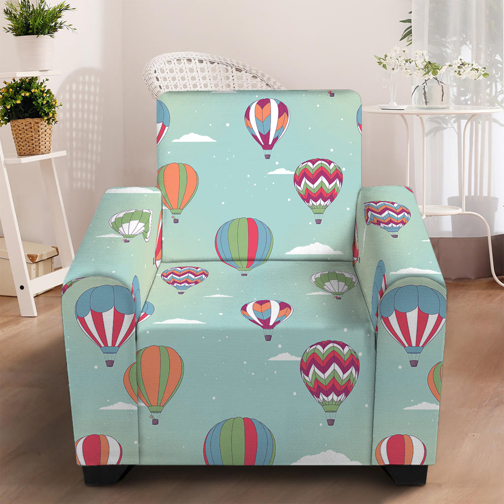 Hot Air Balloon Pattern Print Armchair Slipcover