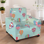 Hot Air Balloon Pattern Print Armchair Slipcover