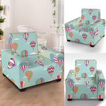 Hot Air Balloon Pattern Print Armchair Slipcover