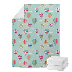 Hot Air Balloon Pattern Print Blanket