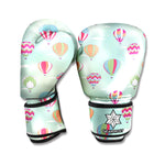 Hot Air Balloon Pattern Print Boxing Gloves