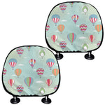 Hot Air Balloon Pattern Print Car Headrest Covers