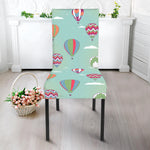 Hot Air Balloon Pattern Print Dining Chair Slipcover