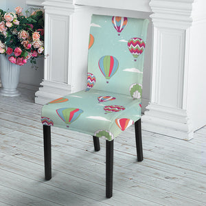 Hot Air Balloon Pattern Print Dining Chair Slipcover