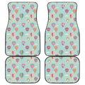 Hot Air Balloon Pattern Print Front and Back Car Floor Mats