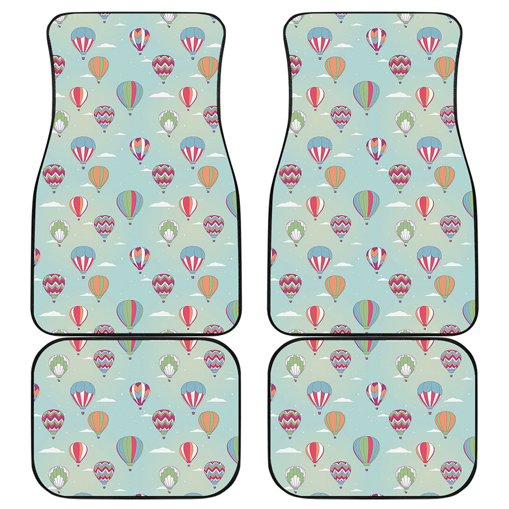 Hot Air Balloon Pattern Print Front and Back Car Floor Mats