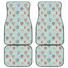 Hot Air Balloon Pattern Print Front and Back Car Floor Mats