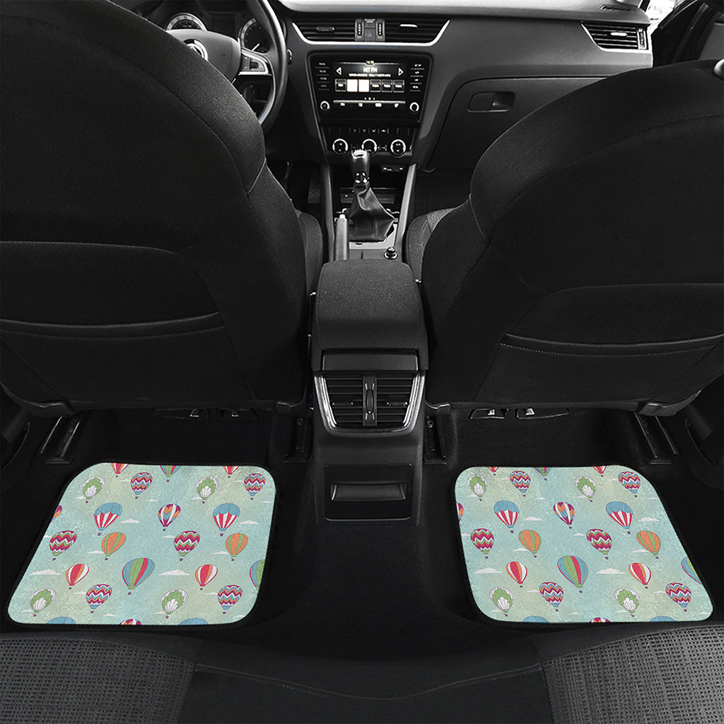 Hot Air Balloon Pattern Print Front and Back Car Floor Mats