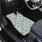 Hot Air Balloon Pattern Print Front and Back Car Floor Mats