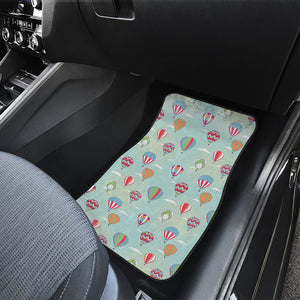 Hot Air Balloon Pattern Print Front and Back Car Floor Mats