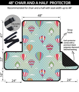 Hot Air Balloon Pattern Print Half Sofa Protector