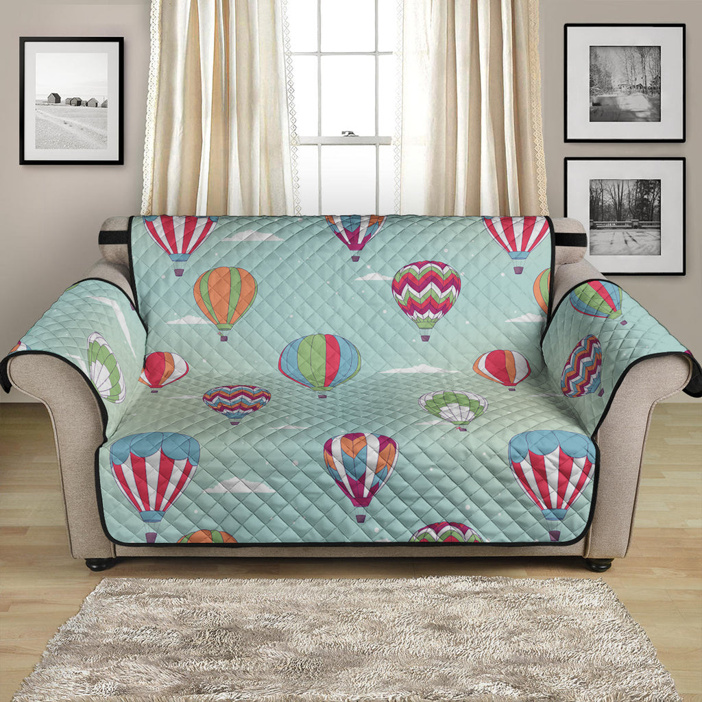 Hot Air Balloon Pattern Print Loveseat Protector