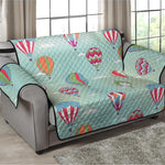 Hot Air Balloon Pattern Print Loveseat Protector