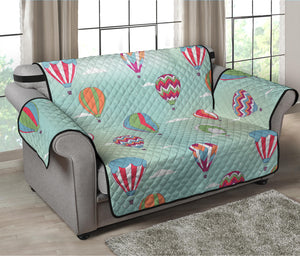 Hot Air Balloon Pattern Print Loveseat Protector