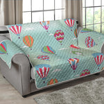 Hot Air Balloon Pattern Print Loveseat Protector