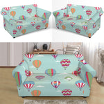 Hot Air Balloon Pattern Print Loveseat Slipcover