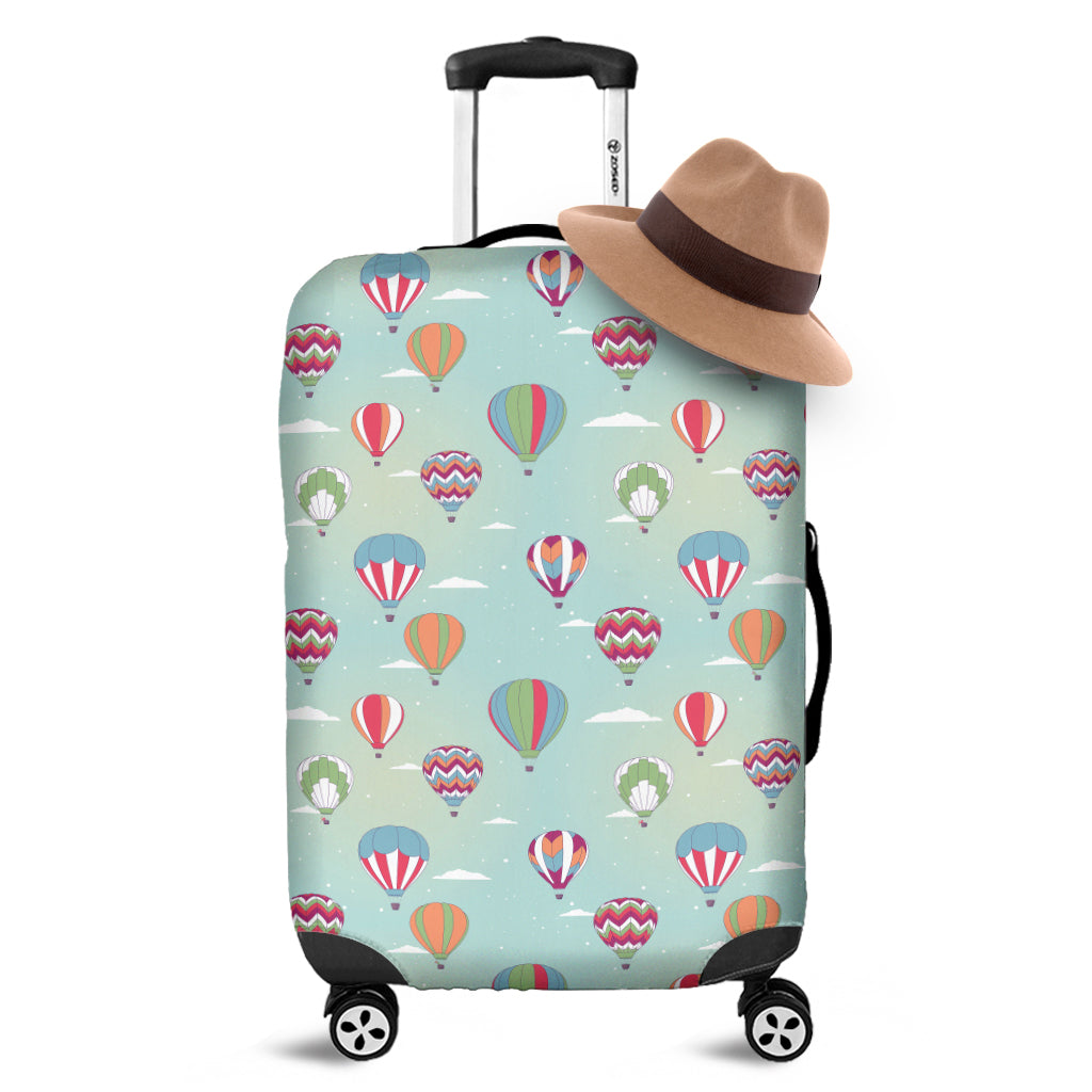 Hot Air Balloon Pattern Print Luggage Cover