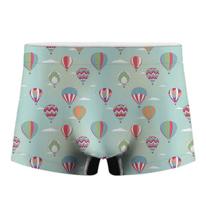 Hot Air Balloon Pattern Print Men's Boxer Briefs