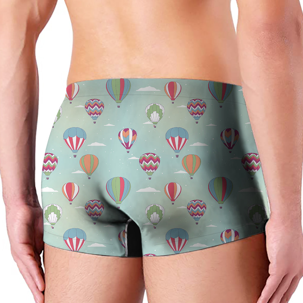 Hot Air Balloon Pattern Print Men's Boxer Briefs