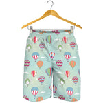 Hot Air Balloon Pattern Print Men's Shorts