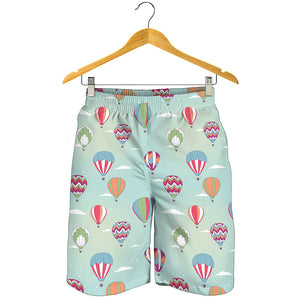 Hot Air Balloon Pattern Print Men's Shorts