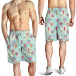 Hot Air Balloon Pattern Print Men's Shorts