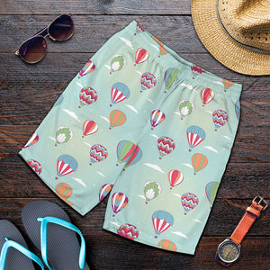 Hot Air Balloon Pattern Print Men's Shorts