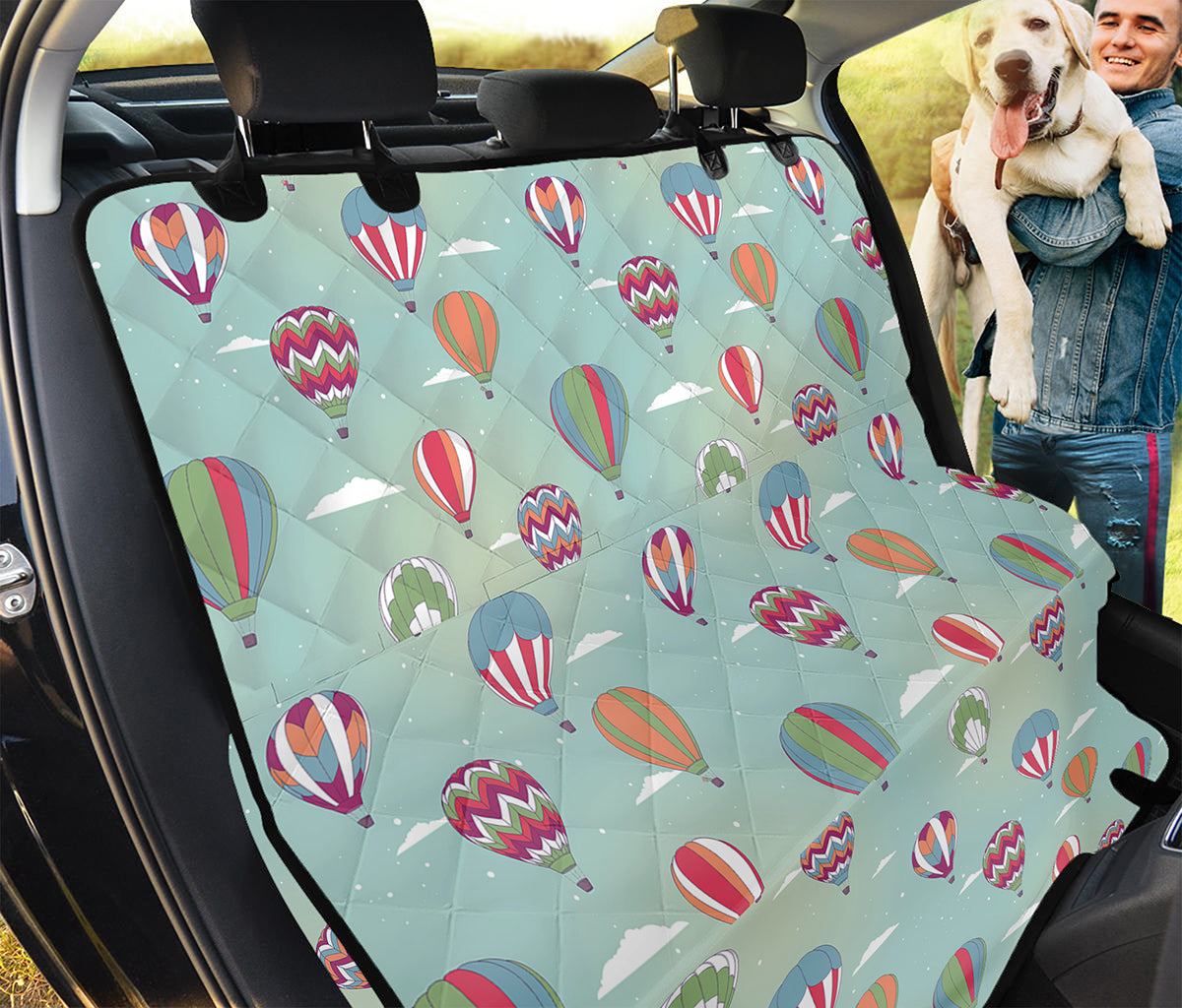 Hot Air Balloon Pattern Print Pet Car Back Seat Cover