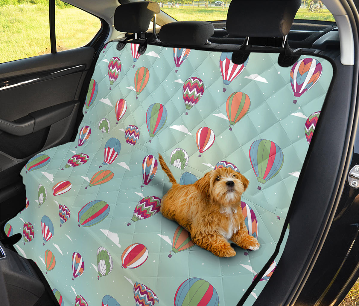 Hot Air Balloon Pattern Print Pet Car Back Seat Cover