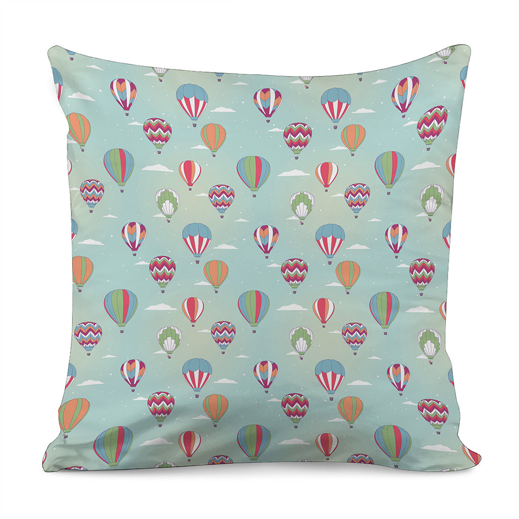 Hot Air Balloon Pattern Print Pillow Cover