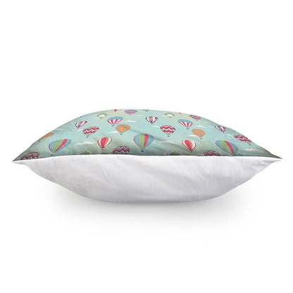 Hot Air Balloon Pattern Print Pillow Cover