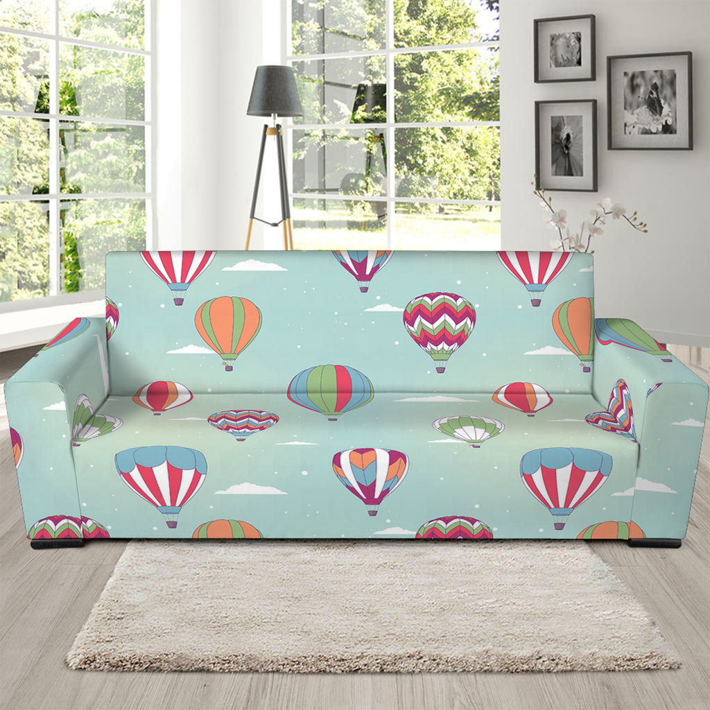 Hot Air Balloon Pattern Print Sofa Slipcover