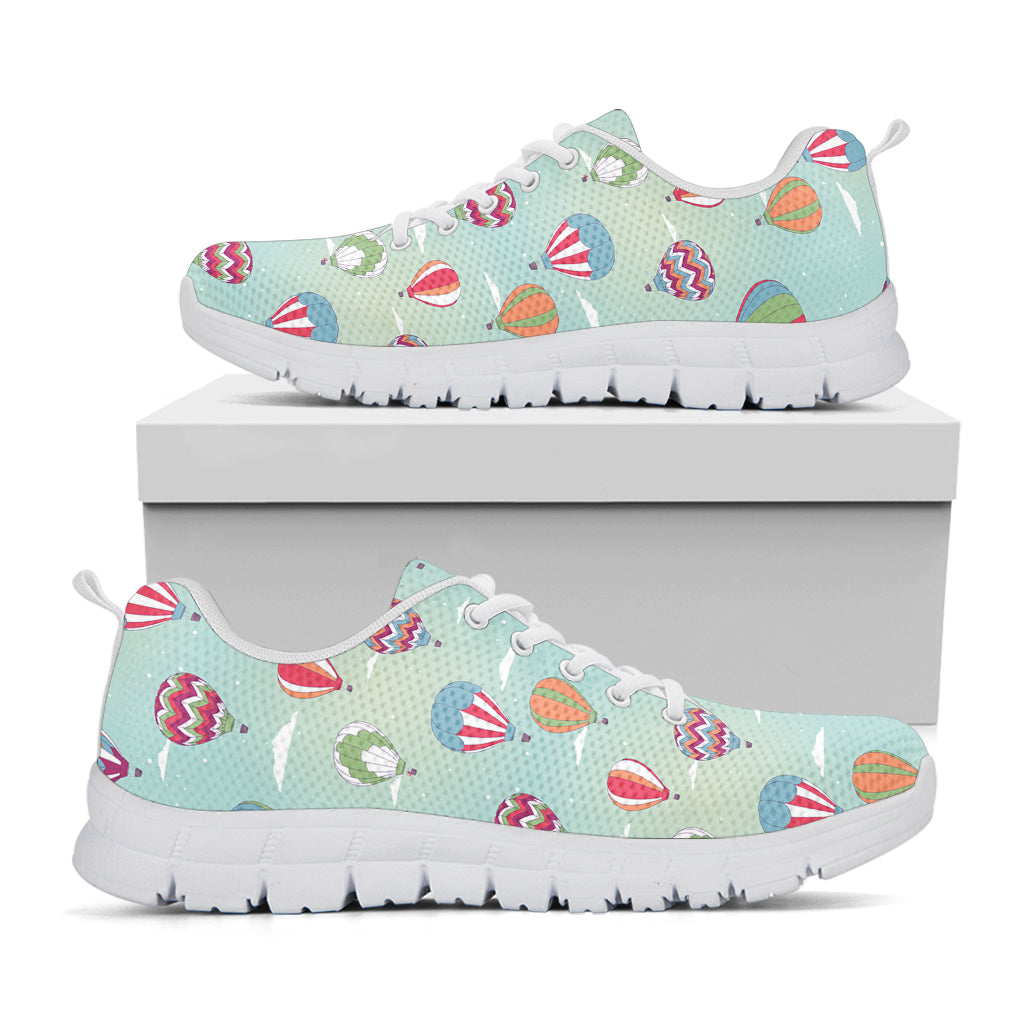 Hot Air Balloon Pattern Print White Sneakers