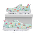 Hot Air Balloon Pattern Print White Running Shoes