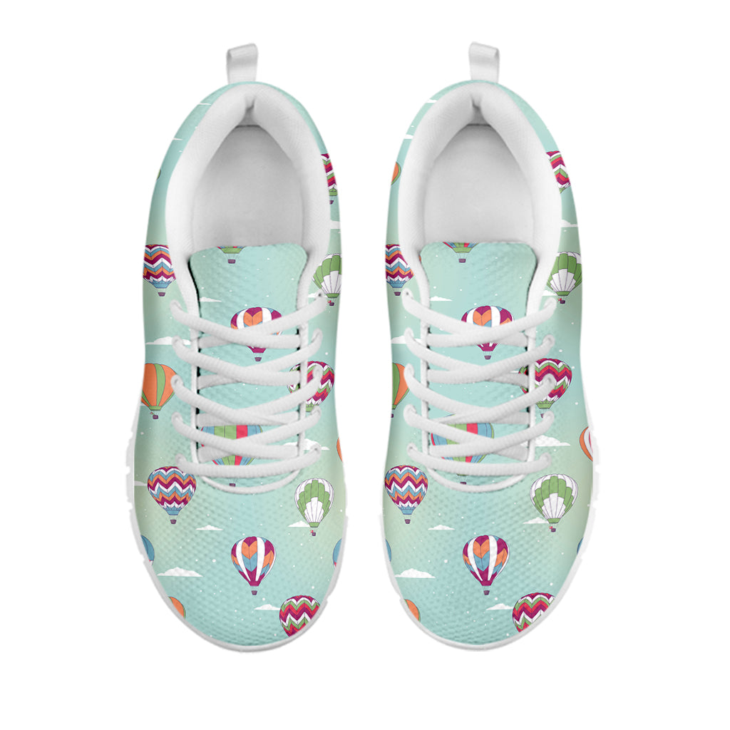 Hot Air Balloon Pattern Print White Sneakers