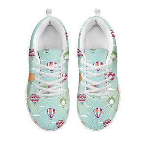 Hot Air Balloon Pattern Print White Sneakers