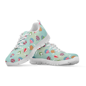 Hot Air Balloon Pattern Print White Sneakers