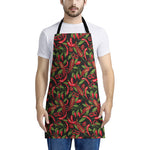 Hot Chili Peppers Pattern Print Apron