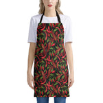 Hot Chili Peppers Pattern Print Apron